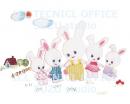 刺繍デザイン画像201:ウサギのキディヤード